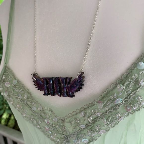 *SALE* NWT Flying F@ck Necklace 24” Chain - Picture 5 of 12